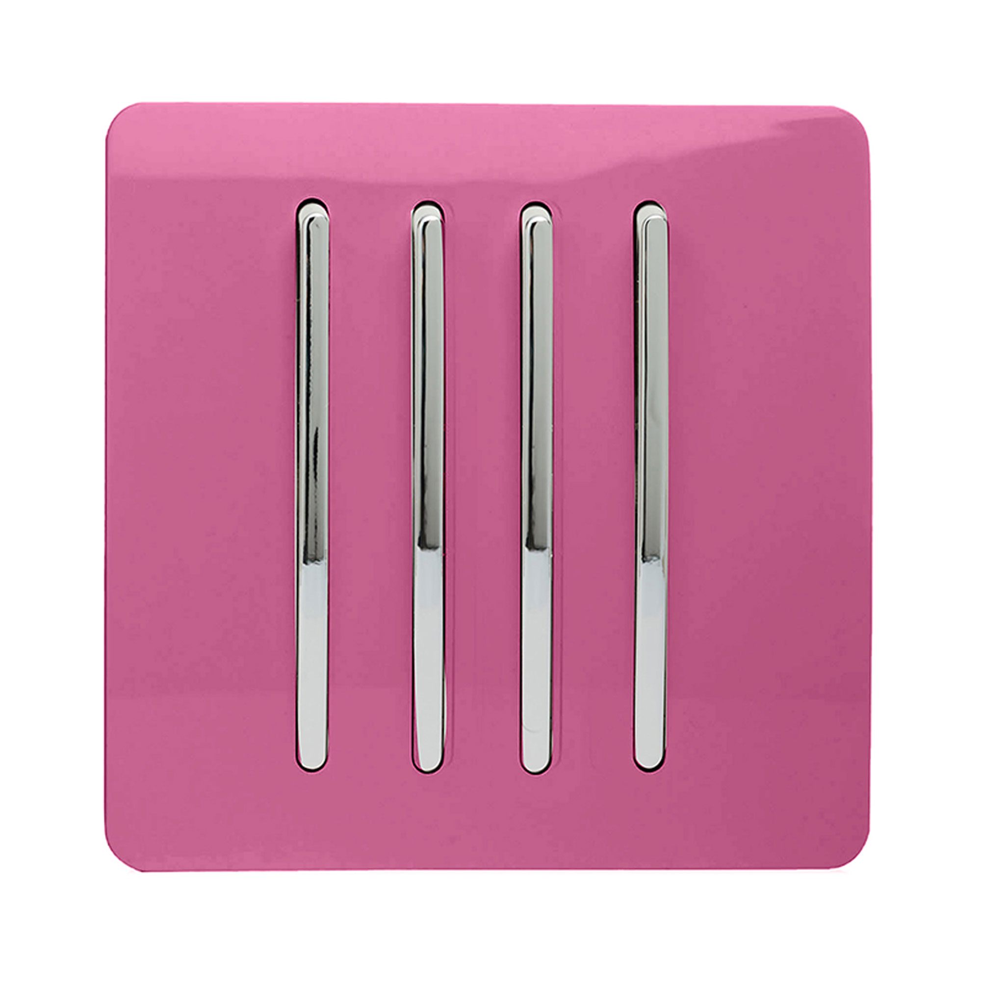 ART-SS8PK  4 Gang 2 Way 10 Amp Rocker Pink